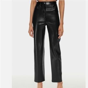 Aritzia Wilfred The Melina Full Length Faux Leather Pants